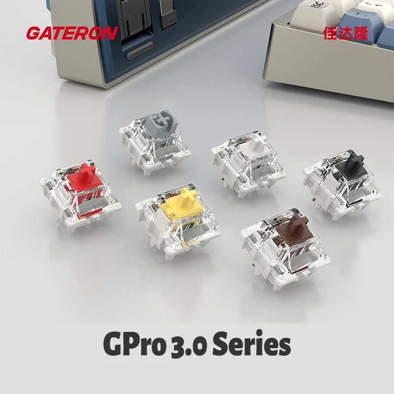 Keyboard Lube Kit - Gateron Pro 3.0 V 3スイッチ,3ピン,リニアキーボード,赤,白,黄色,銀,茶色,黒,メカニカルキーボード,プレベッド
