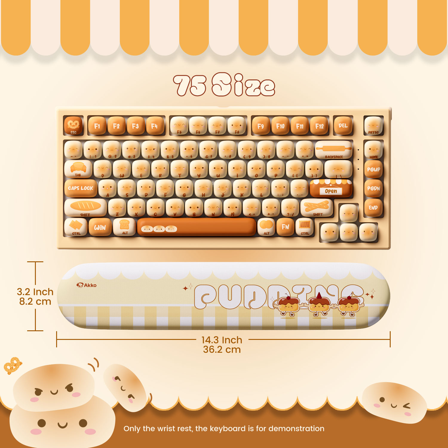 Gaming Keyboard Ergonomics - アッコ プディングバンズ キーボードリストレストパッド 人間工学に基づいたソフトフォーム ライクラ+PU 簡単タイピング