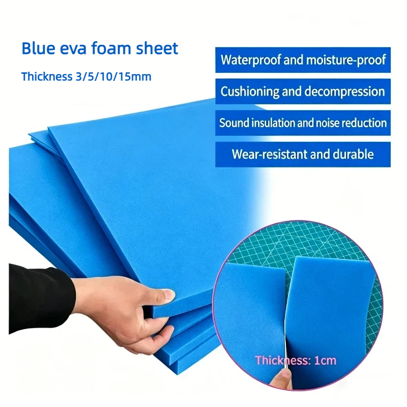 Pe Foam Sheet - 1pc 厚さ 3/5/10/15 ミリメートルブルー EVA フォームシート厚い