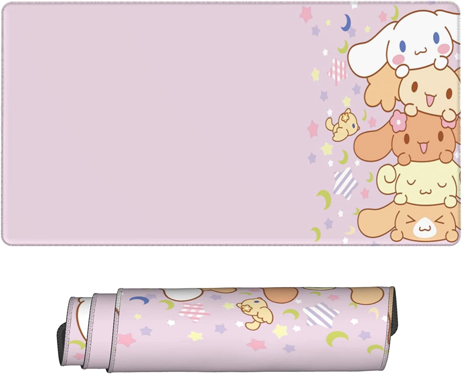 Gaming Keyboard And Mouse Pad - Kawaii-大型犬用マウスパッド,滑り止め,長持ち,防水,ビデオゲームパッド,ピンク色,新品