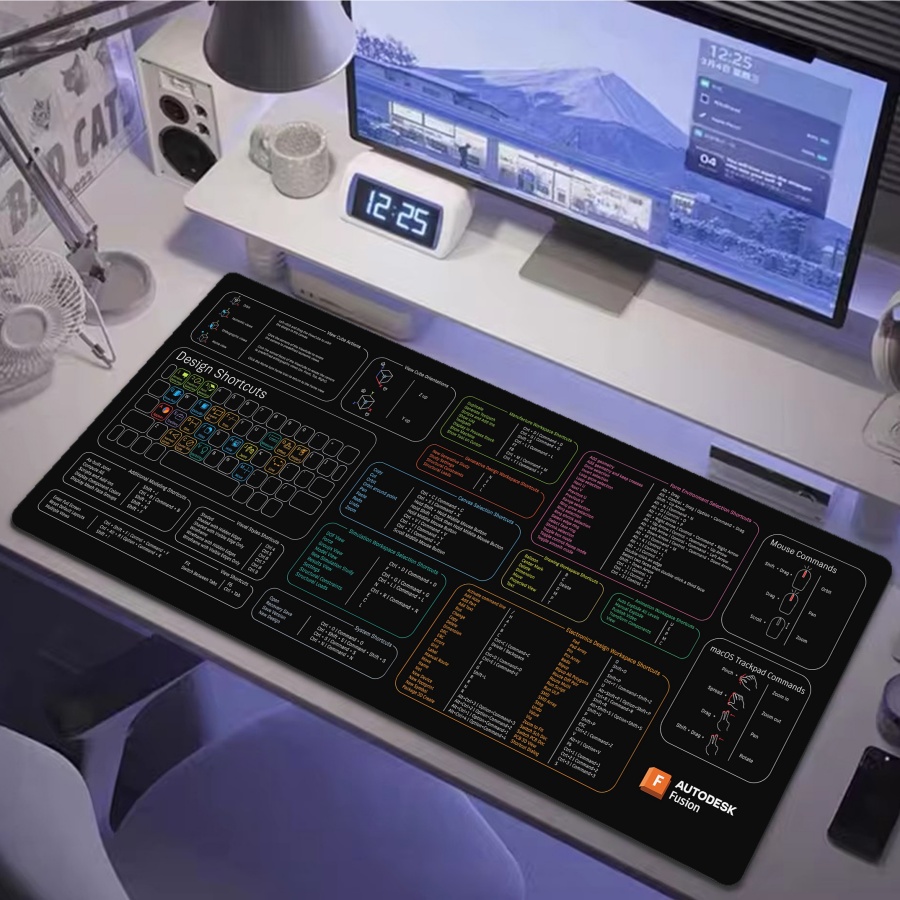 Keyboard Mouse Bundle Gaming - オートデスク フュージョン ゲーミング マウスパッド ショートカットキー XXL