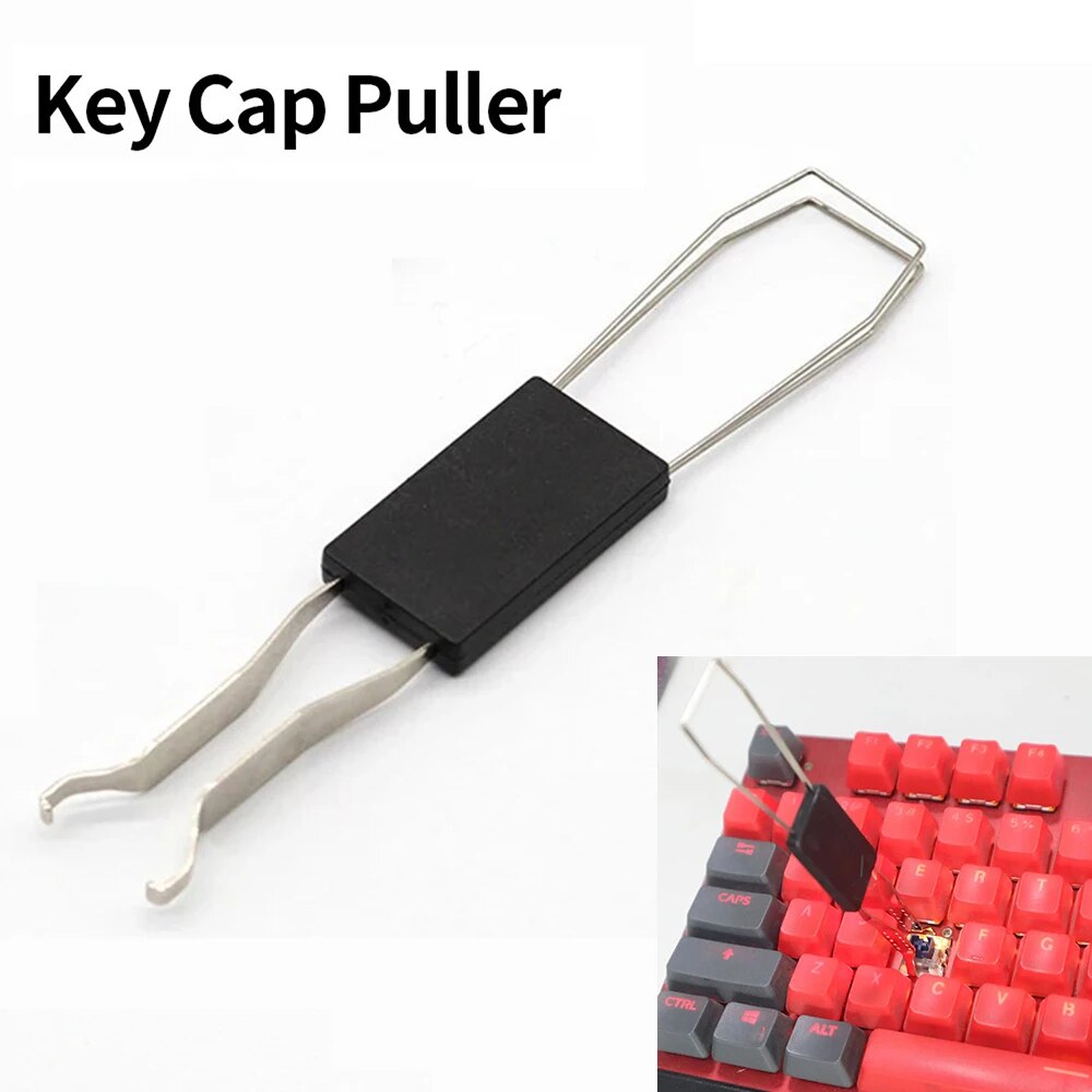 Keycap Puller Ring - 2 で 1 多目的メカニカルキーボードキーキャッププラーユニバーサルキーキャップシャフトリムーバーボタン抽出キーボードアクセサリー