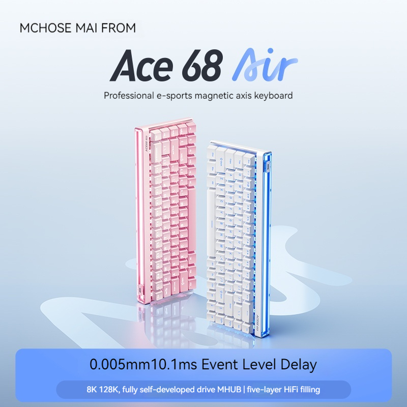 Gaming Keyboard Mechanical - Mchose Ace68 エア磁気軸メカニカルキーボード eスポーツ向け低遅延有線カスタマイズゲーミングキーボード オフィス用