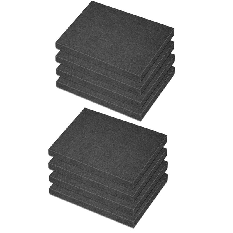 Pe Foam Sheet - AB41-12個入り 16×12×0.5インチ ポリエチレンフォームシート 厚い黒色梱包用フォームパッド カスタマイズ可能なPEボードクッションインサート