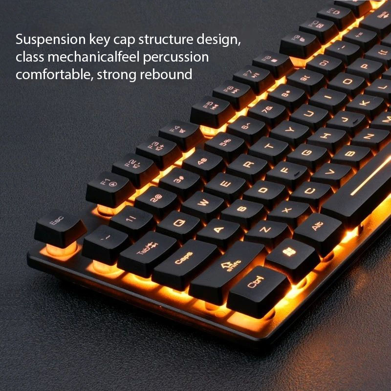 KM320 キーボードとマウスセット防水発光ゲームバックライ - Gaming Keyboard Mouse Set のレビューと価格