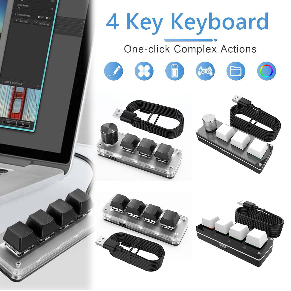 RGB有線USBメカニカルゲーミングキーボード - 片手デザ - Gaming Keyboard 1 Hand のレビューと価格
