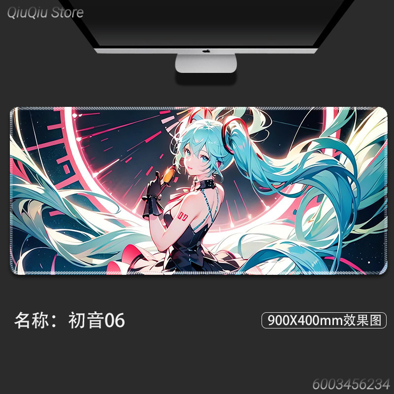 初音ミクアニメゲーミングマウスパッドデスクマット滑り止めゴム - Keyboard Mouse Bundle Gaming のレビューと価格
