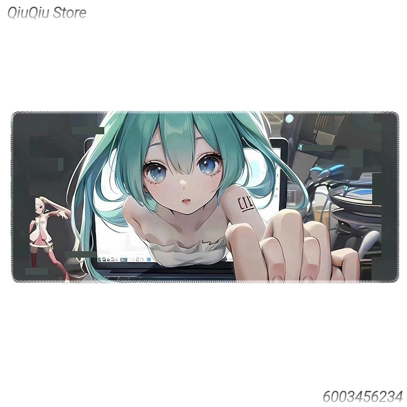 初音ミクアニメゲーミングマウスパッドデスクマット滑り止めゴム - Keyboard Mouse Bundle Gaming のレビューと価格