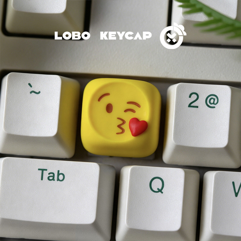 ホット絵文字キーキャップかわいいパーソナライズされた樹脂製  - Gaming Keyboard Emoji のレビューと価格