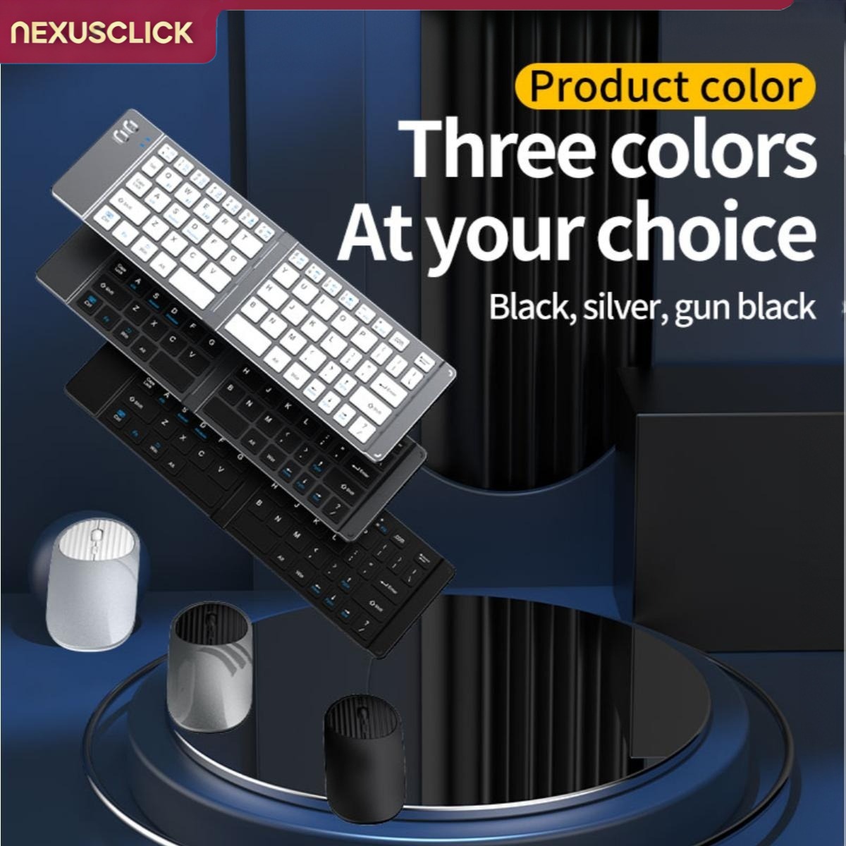 NexusClick 新しいミニワイヤレス Bluetoot - Gaming Keyboard Mouse Set のレビューと価格