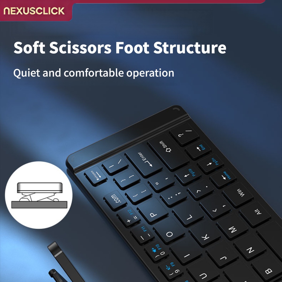 NexusClick 新しいミニワイヤレス Bluetoot - Gaming Keyboard Mouse Set のレビューと価格