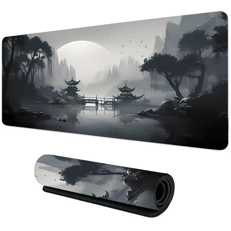 サンセットマウンテンビュー シリコンゲーミングマウスパッド  - Gaming Keyboard And Mouse Pad のレビューと価格