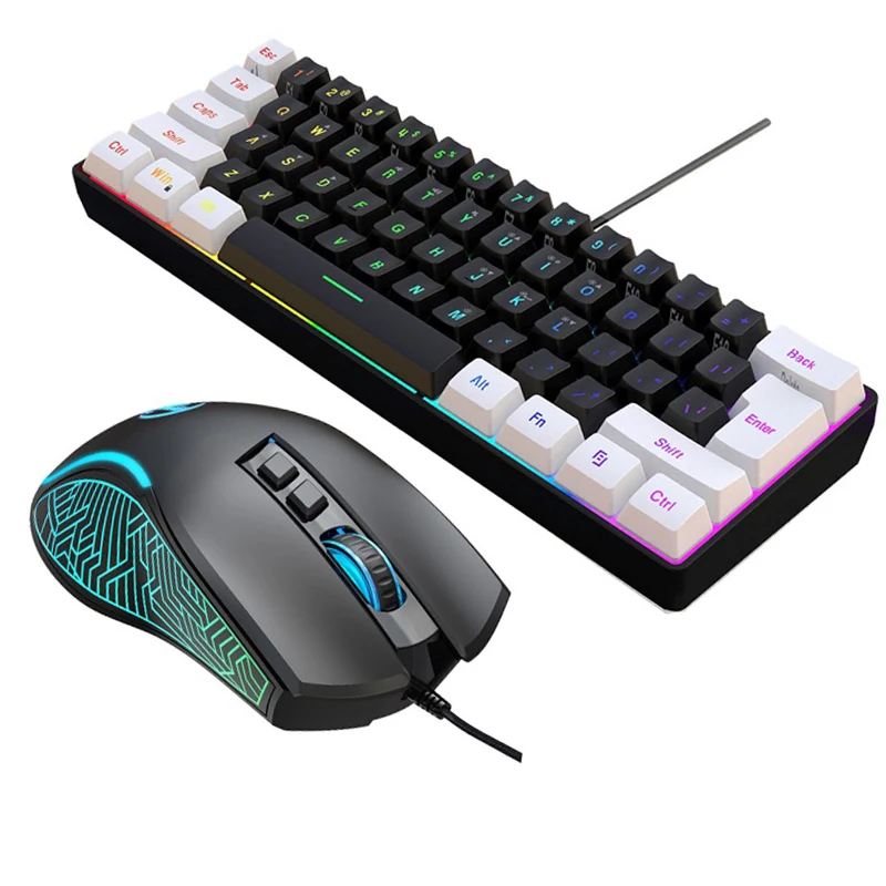 キーボードとマウス 60% コンピューターゲームコンボキット - Gaming Keyboard Ergonomics のレビューと価格
