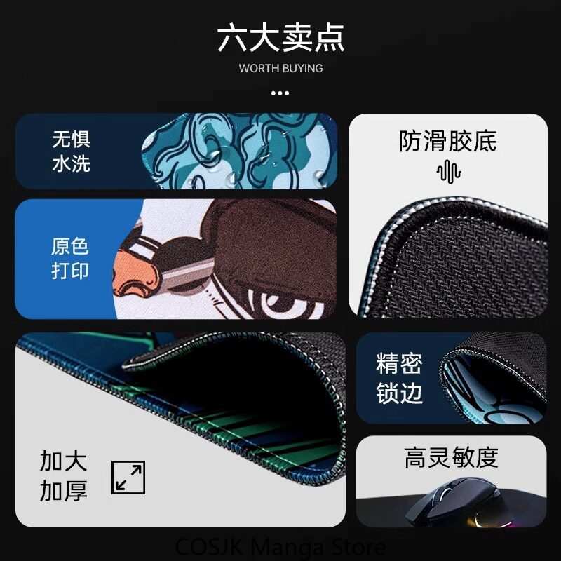 アニメアークナイツ: エンドフィールド特大ゲーミングマウスパ - Gaming Keyboard And Mouse Pad のレビューと価格