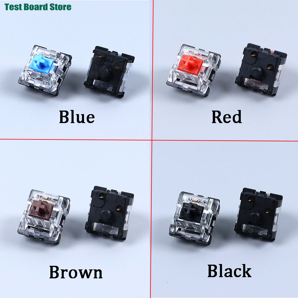 2ピンクリック式リニアタクタイルサイレントキーボードキースイ - Keyboard Gaming Blue Switch のレビューと価格