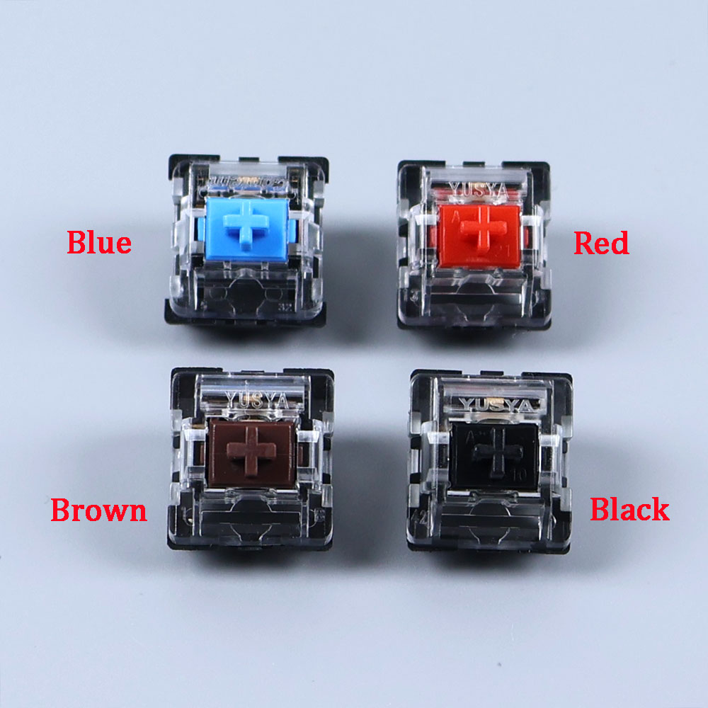 2ピンクリック式リニアタクタイルサイレントキーボードキースイ - Keyboard Gaming Blue Switch のレビューと価格