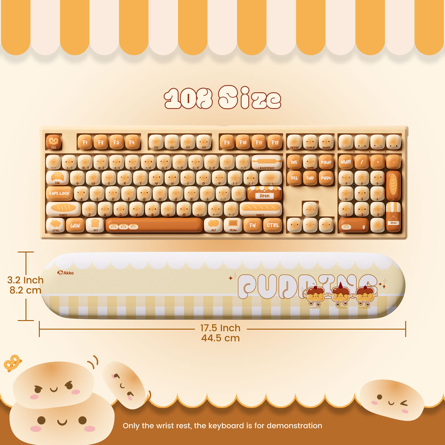 アッコ プディングバンズ キーボードリストレストパッド 人間 - Gaming Keyboard Ergonomics のレビューと価格
