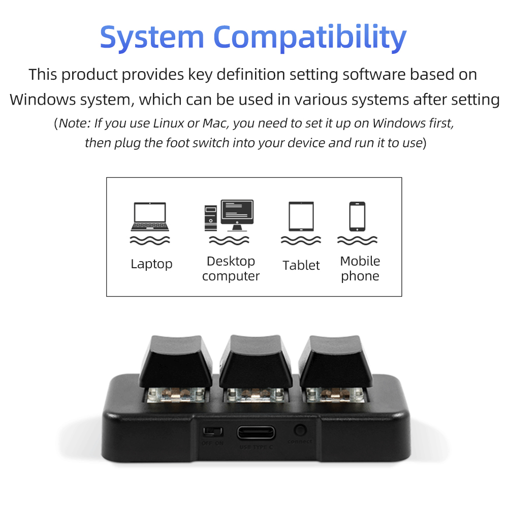 メカニカルブルースイッチ付き小型キーボード,3キー,USB, - Gaming Keyboard Mini Mechanical のレビューと価格