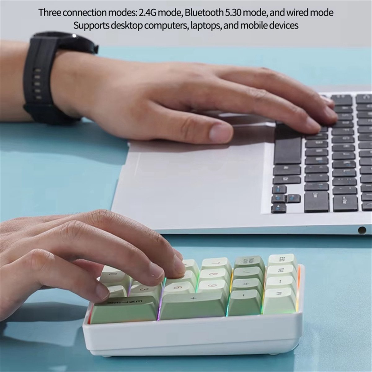 N86R 21 キーミニキーボード 2.4 グラムワイヤレス - Gaming Keyboard No Number Pad のレビューと価格