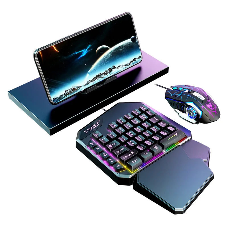 5 in 1セット 35キー 片手ミニゲーミングキーボード  - Gaming Keyboard 1 Hand のレビューと価格