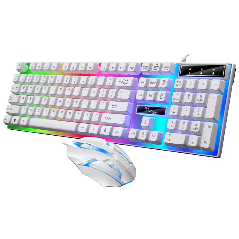 104キー フルサイズ メカニカル RGBバックライト 有線 - Gaming Keyboard Mouse Set のレビューと価格