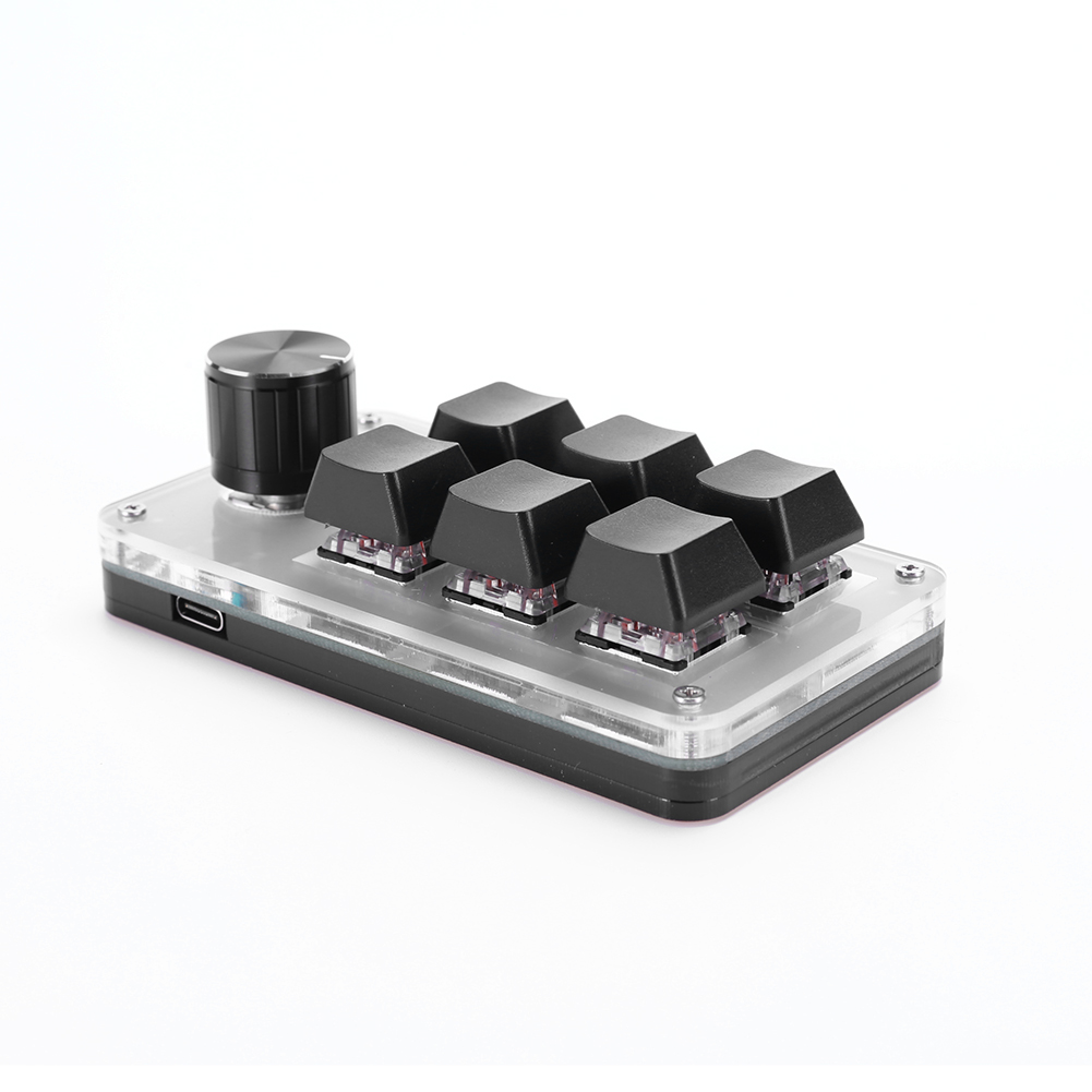 6キー1ノブ片手メカニカルゲーミングキーボードホットスワップ - Gaming Keyboard 1 Hand のレビューと価格