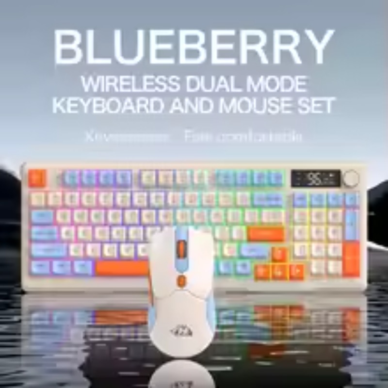 FreeWolf T96 ワイヤレス Bluetooth メ - Gaming Keyboard Mouse Set のレビューと価格
