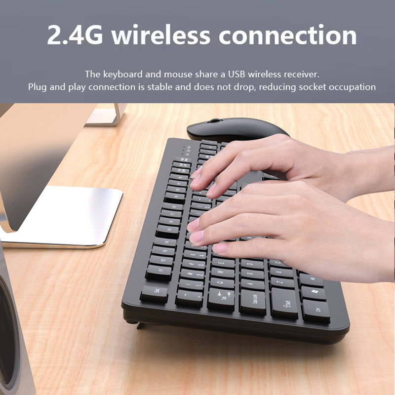 2.4Gワイヤレスキーボードマウスセット 104キー標準キー - Gaming Keyboard Mouse Set のレビューと価格