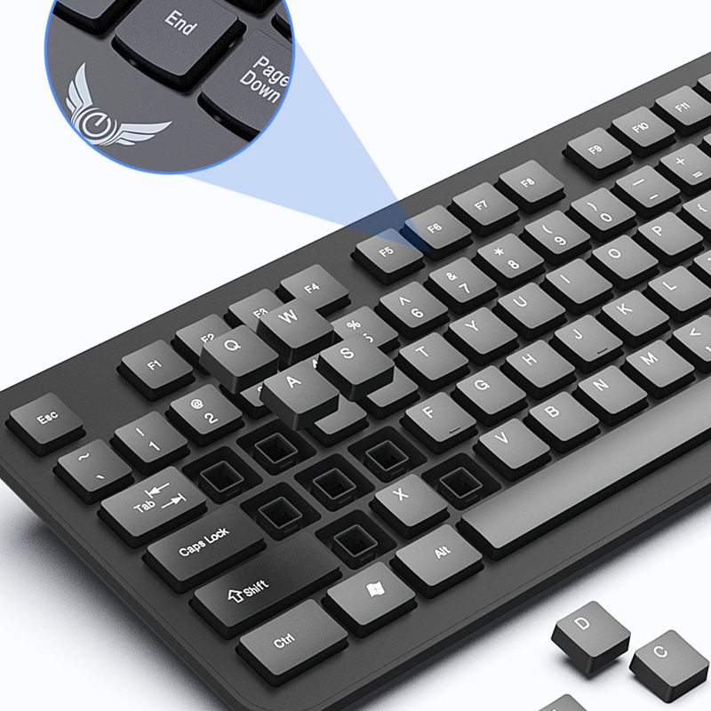 2.4Gワイヤレスキーボードマウスセット 104キー標準キー - Gaming Keyboard Mouse Set のレビューと価格