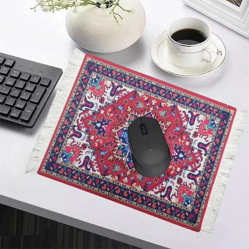 ミニペルシャ織りラグマットマウスパッド、フリンジ付き、ノート - Gaming Keyboard Mini Mechanical のレビューと価格