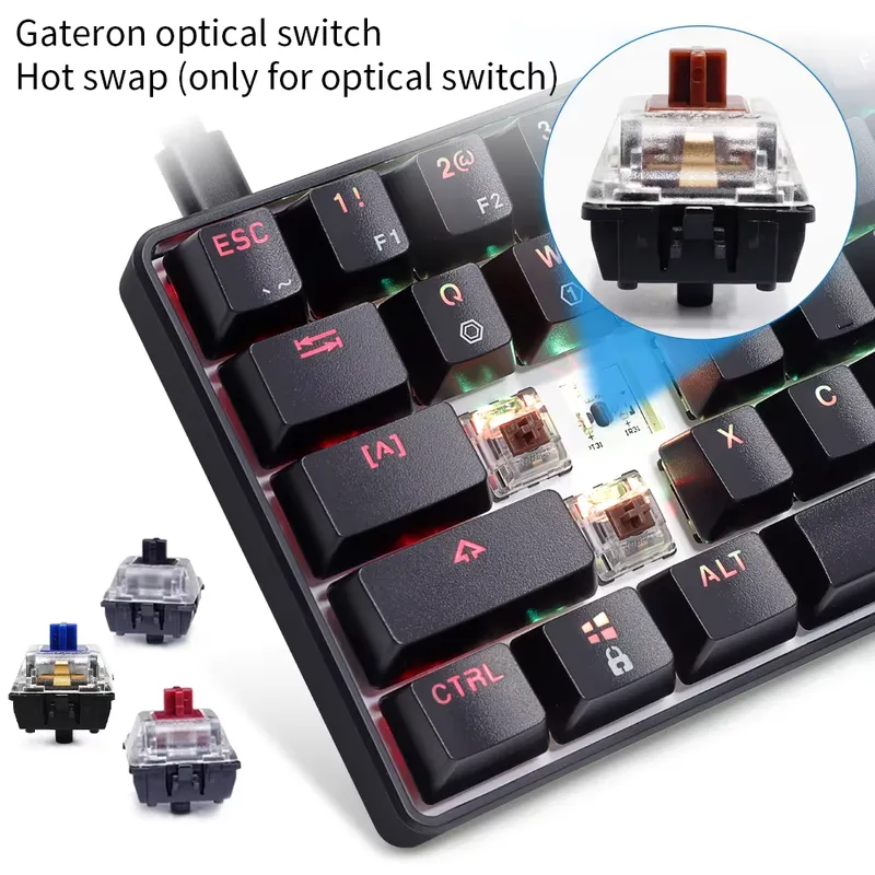 ドロップシッピング Skyloong Gk61 Sk61 R - Gaming Keyboard Mechanical のレビューと価格