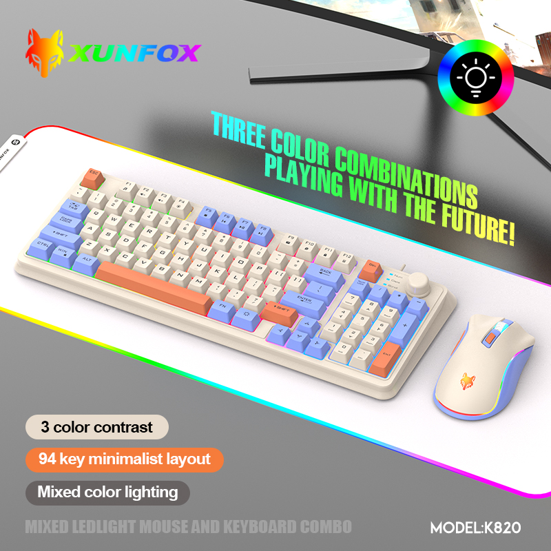 USBケーブル付きキーボードとマウスのセット,照明付き,デス - Gaming Keyboard Mouse Set のレビューと価格