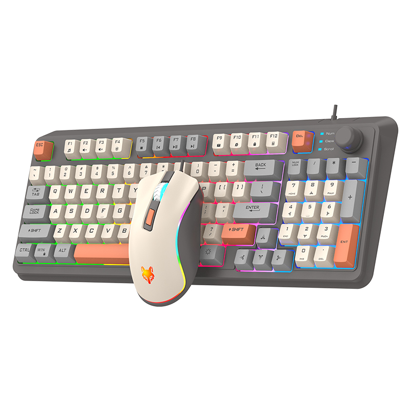 USBケーブル付きキーボードとマウスのセット,照明付き,デス - Gaming Keyboard Mouse Set のレビューと価格