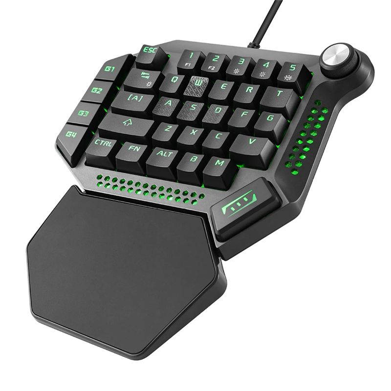 AEF6-片手メカニカルゲーミングキーボード RGB バック - Gaming Keyboard Training のレビューと価格