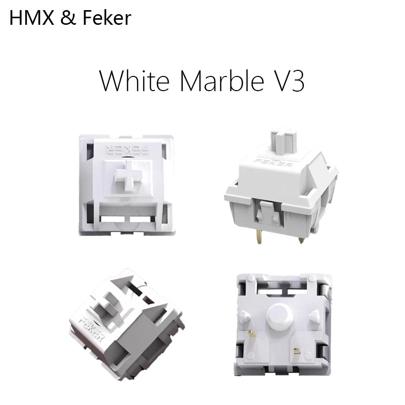 HMX Feker ホワイトマーブル V3 ホットスワップ  - Gaming Keyboard Mini Mechanical のレビューと価格