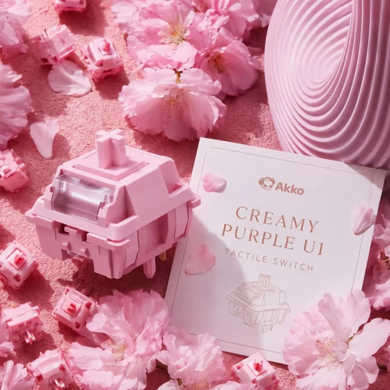 Akko U1 タクタイルスイッチ クリーミーパープル 工場 - Keyboard Lube Kit のレビューと価格