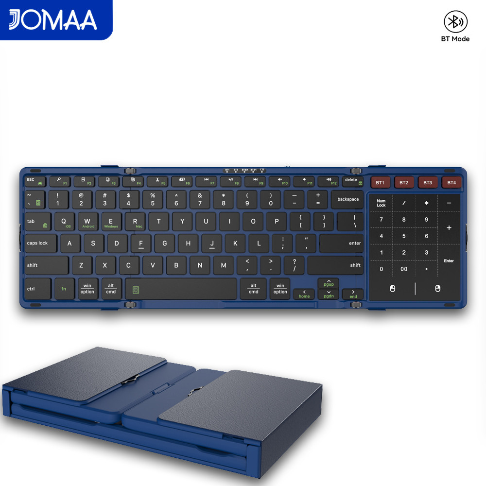 JOMAA 折りたたみ式Bluetoothキーボード タッチ - Gaming Keyboard No Number Pad のレビューと価格