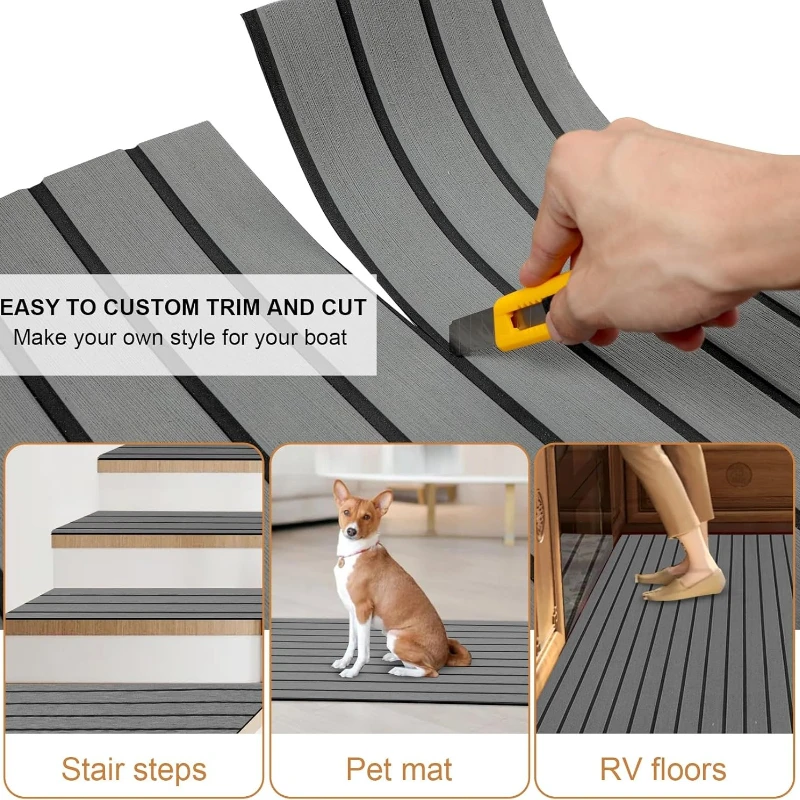 フェイクチークEVAフォームボートフローリングパッド自己粘着 - Pe Foam Sheet のレビューと価格