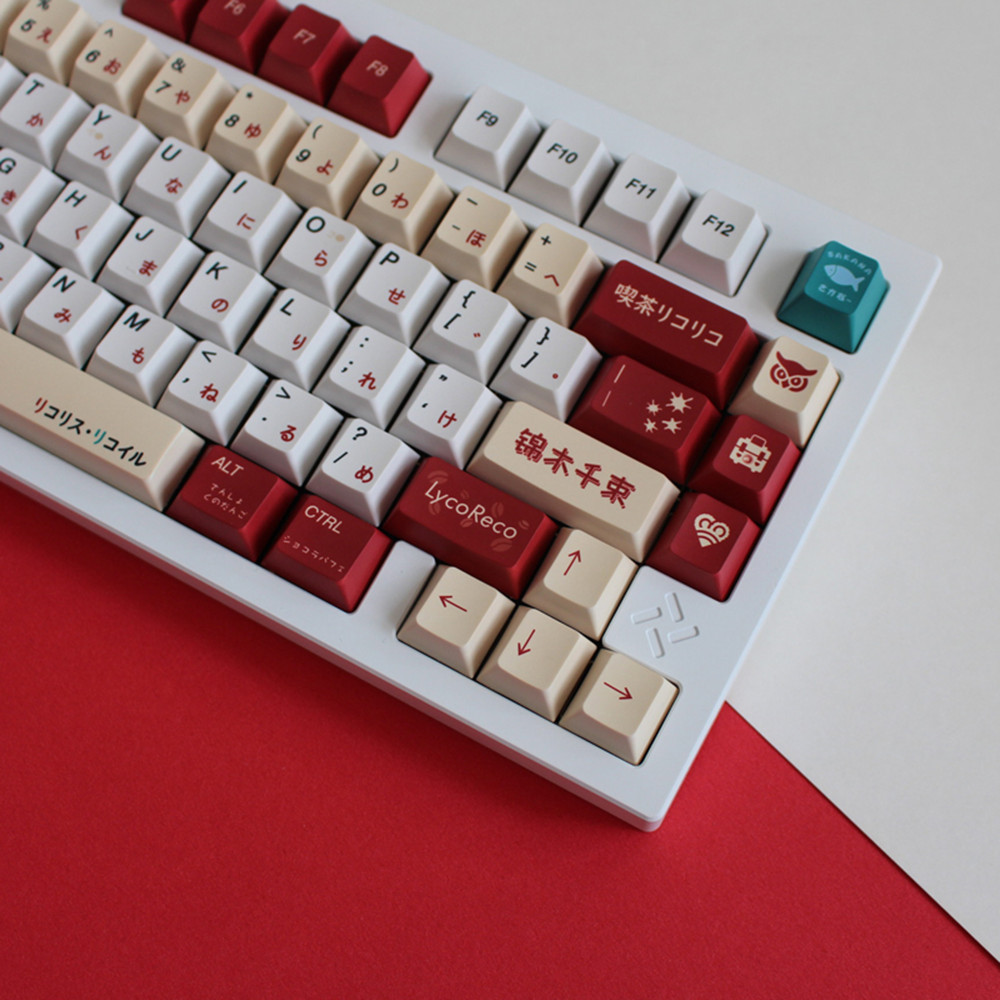 Lycoris Recoil アニメ PBT キーキャップ  - Gaming Keyboard Ergonomics のレビューと価格
