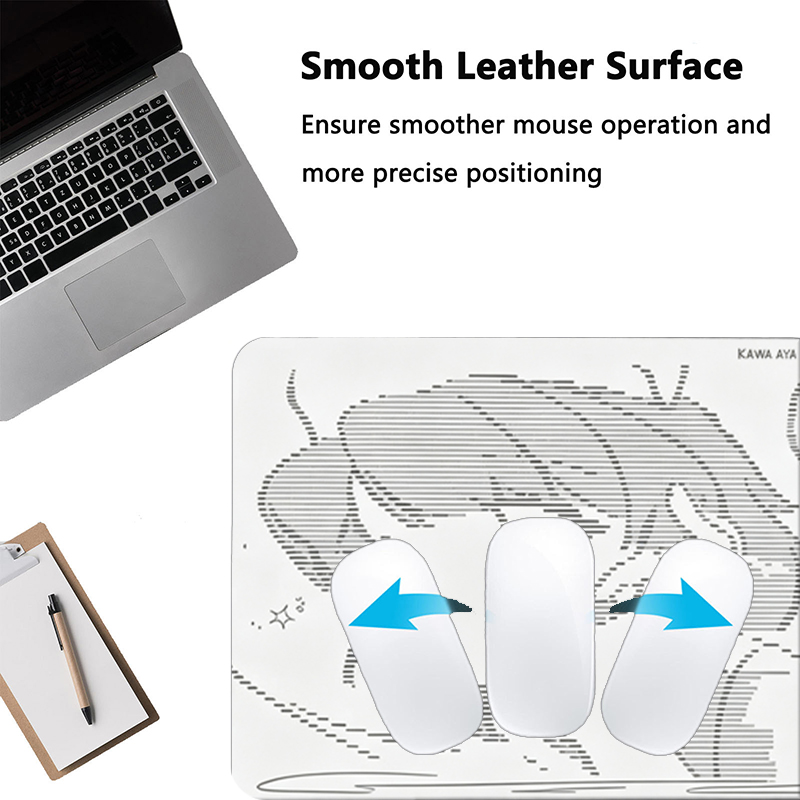 1 個革製マウスパッドアニメエンジェルガール Y2k かわい - Gaming Keyboard And Mouse Pad のレビューと価格