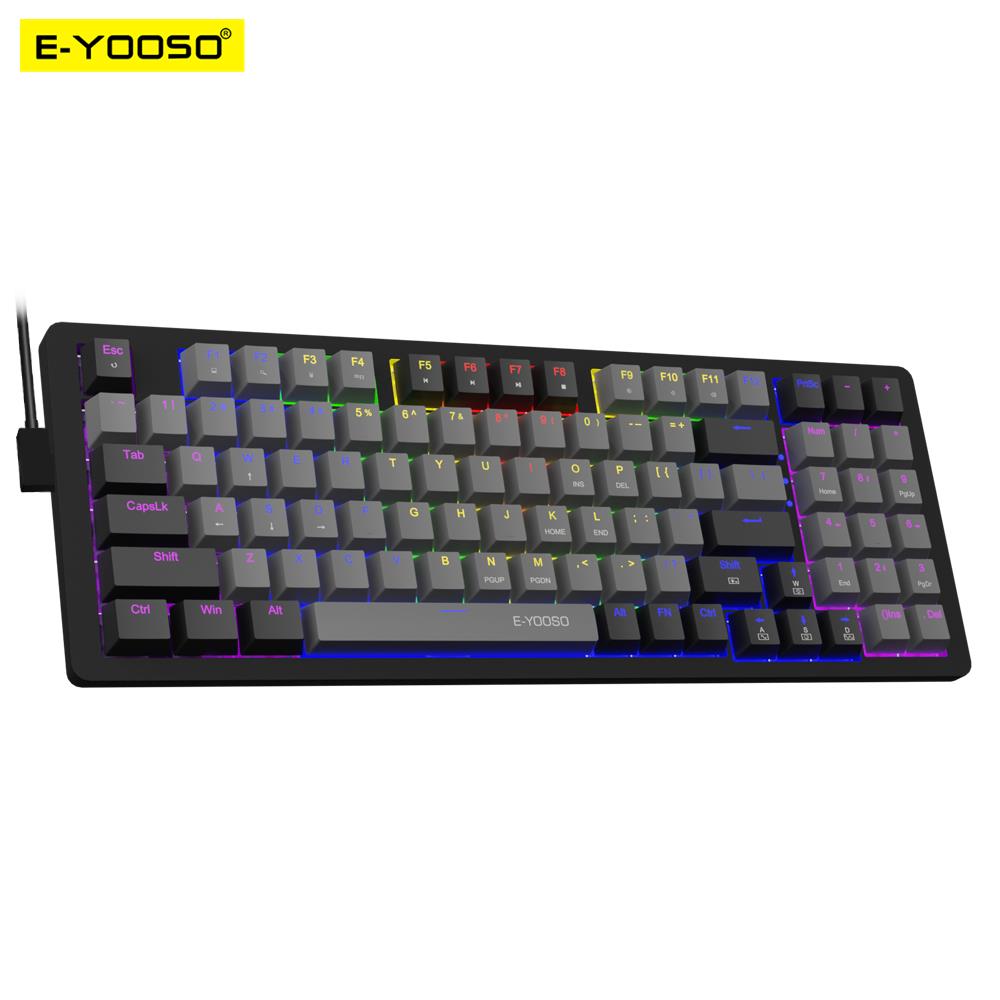 E-YOOSO Z94 USB メカニカルゲーミングキーボー - Keyboard Gaming Blue Switch のレビューと価格